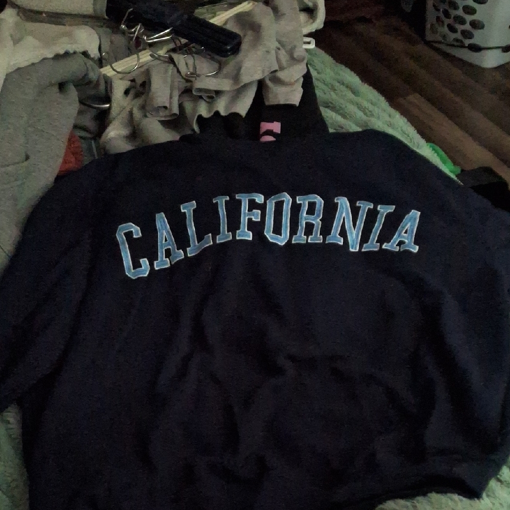 Reflex Women's Crew Neck Sweater - Black with Blue Accents